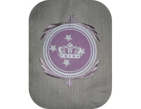 Instant download machine embroidery crown