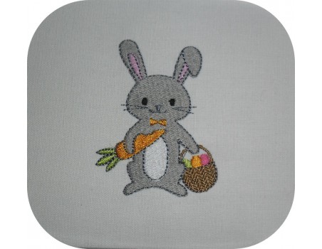 Motif de broderie machine lapin de pâques