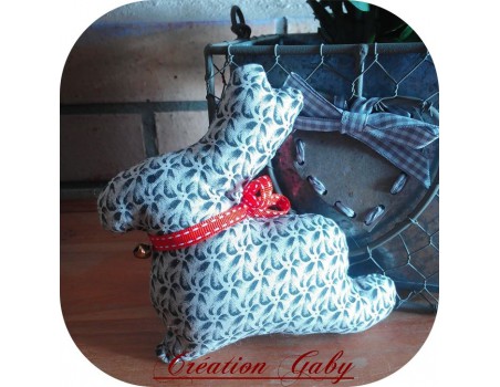 Motif de broderie machine lapin doudou ITH