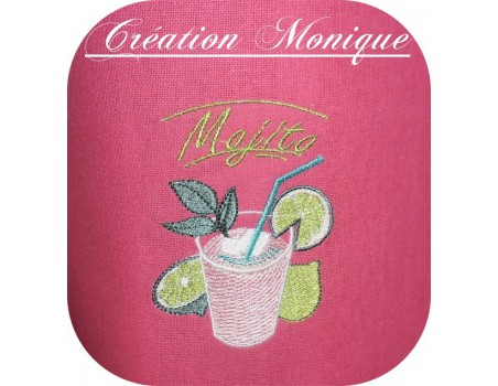 Motif de broderie mojito