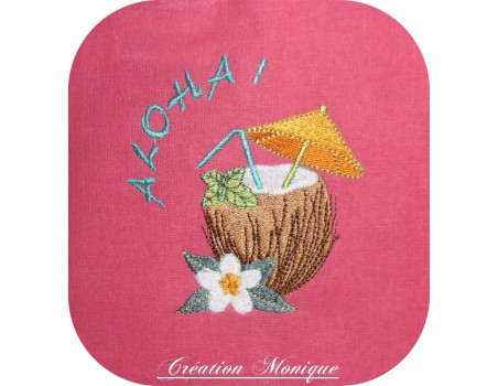 Motif de broderie noix de coco