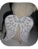 Instant download machine embroidery design angel wings ITH