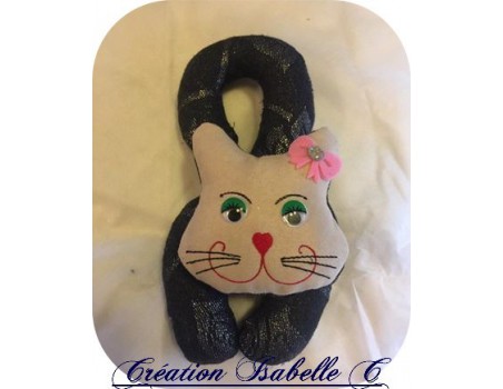 Motif de broderie machine Chat de porte  ITH