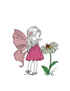 Embroidery design fairy