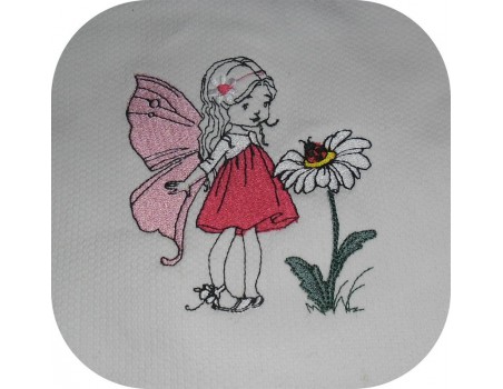 Motif de broderie machine petite fée