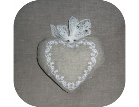 Instant download machine embroidery  heart flowers