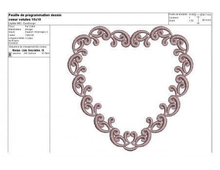 Instant download machine embroidery  heart flowers