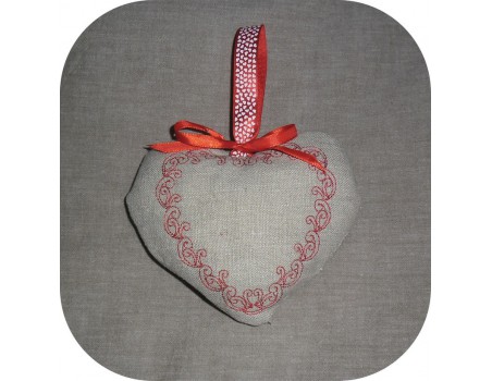 Instant download machine embroidery  heart