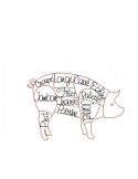 Instant download machine embroidery design pig