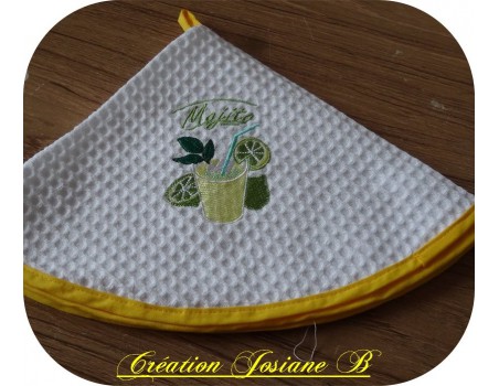 Motif de broderie mojito