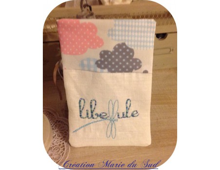 Motif de broderie machine Libellule