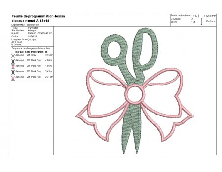 embroidery design scissors