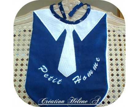 Motif de broderie cravate appliquée