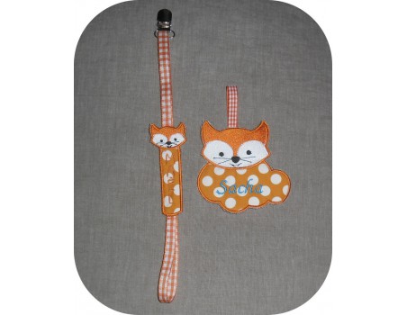 Motif de broderie machine Renard nuage ITH