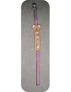 embroidery design bear pacifier clip ITH