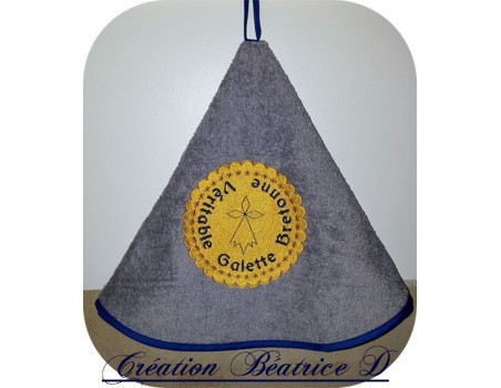 Motif de broderie machine galette bretonne