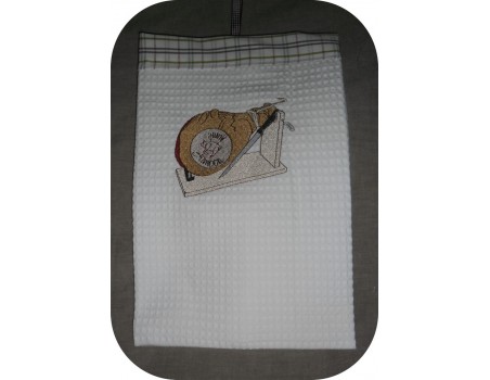 Motif de broderie machine jambon