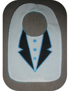 machine embroidery design  Bib collar polo  ITH