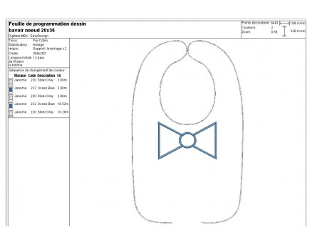 machine embroidery design  Bib suit ITH