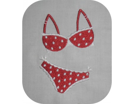 Instant download machine embroidery design Lingerie applique