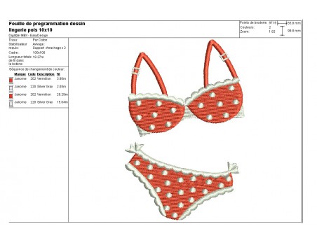 Instant download machine embroidery design Lingerie applique