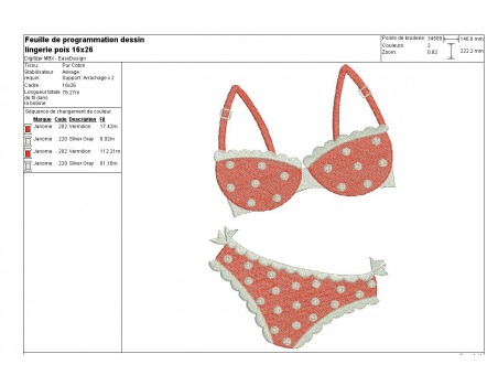 Instant download machine embroidery design Lingerie applique