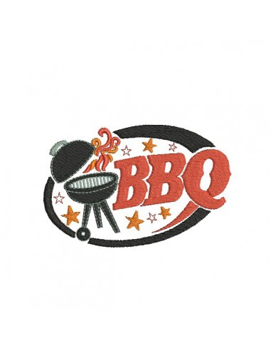 Motif de broderie machine Barbecue