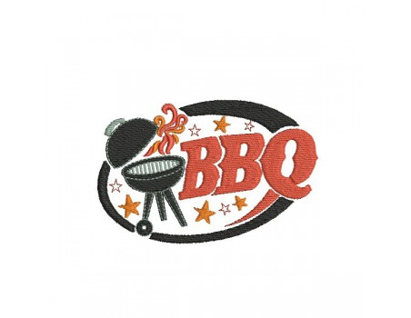 Motif de broderie machine Barbecue