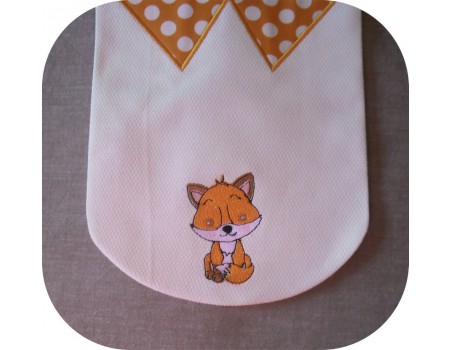 Instant download machine embroidery little fox