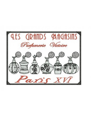 Plaque les Grands magasins 13x18 cm