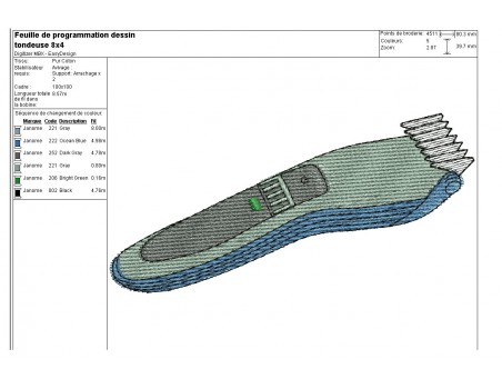 Instant download machine embroidery Shaver