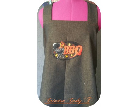 Motif de broderie machine Barbecue